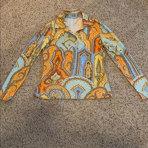 J.mclaughlin buttoned blouse